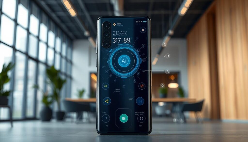 Ein Bild vom Samsung Galaxy S24 mit aktivierten KI-Funktionen Ein Bild vom Samsung Galaxy S24 mit aktivierten KI-Funktionen