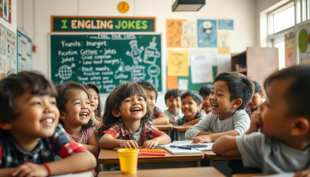 Kinder lernen Englisch mit Witzen