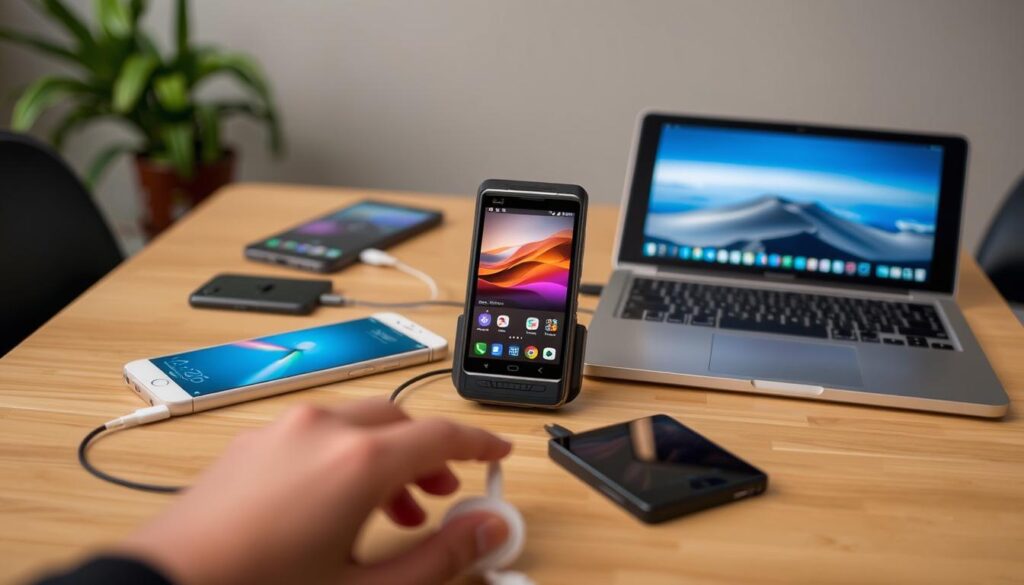Motorola Edge50 Pro mit verschiedenen Geräten verbunden Motorola Edge50 Pro mit verschiedenen Geräten verbunden