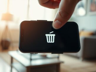 Papierkorb leeren am Handy