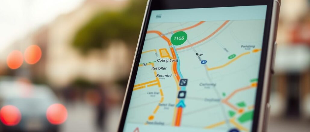 Smartphone-Kartenanwendung Smartphone Kartenanwendung
