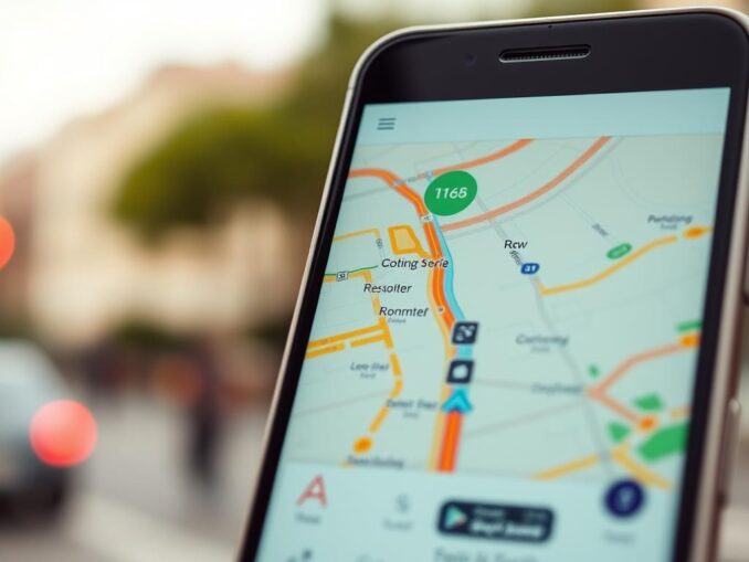 Smartphone Kartenanwendung
