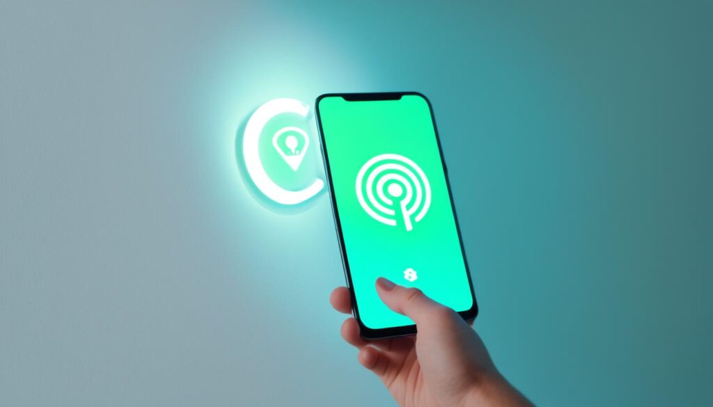 Wireless Verbindung Smartphone Beamer