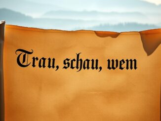 Woher kommt der Spruch Trau, schau, wem