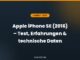 Apple iPhone SE (2016) – Test, Erfahrungen & technische Daten