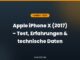 Apple iPhone X (2017) – Test, Erfahrungen & technische Daten