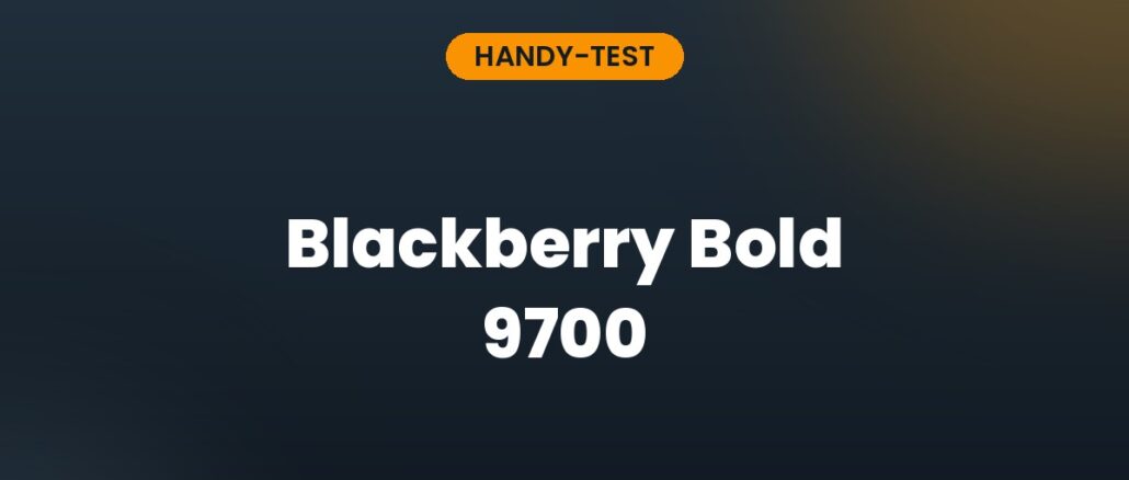Blackberry Bold 9700