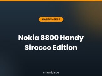 Nokia 8800 Handy Sirocco Edition