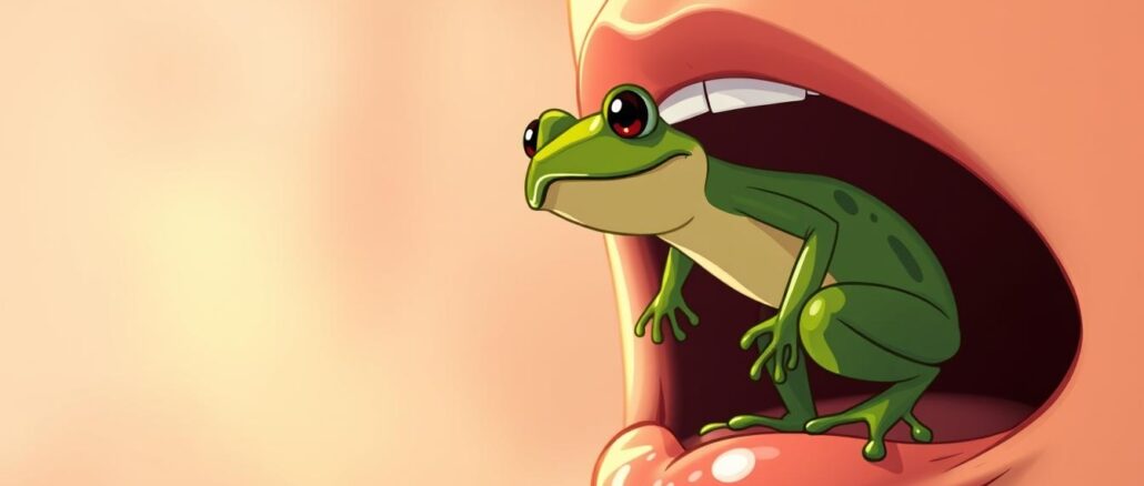 Woher kommt der Spruch Frosch im Hals