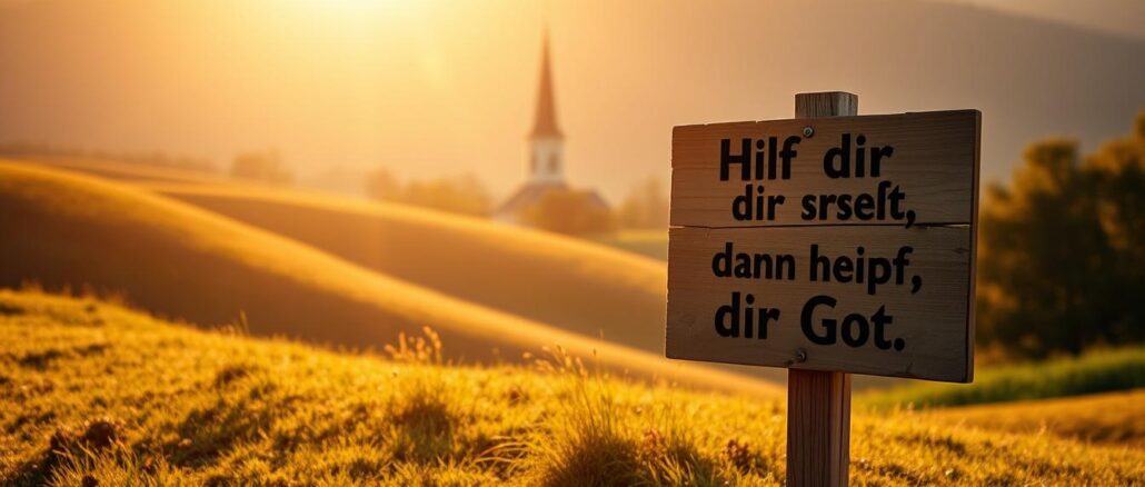 Woher kommt der Spruch Hilf dir selbst, dann hilft dir Gott