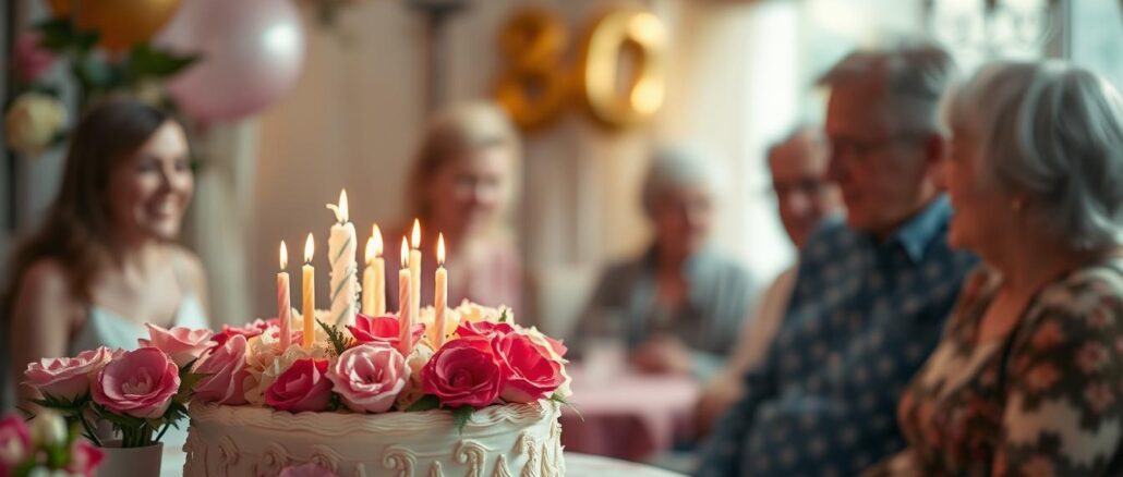 80. Geburtstag Frau