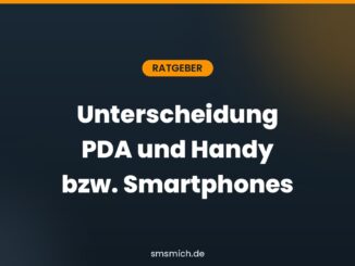 Unterscheidung PDA und Handy bzw. Smartphones