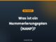 Was ist ein Nummerierungsplan (NANP)?