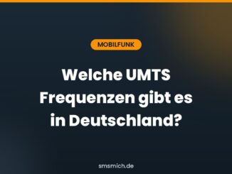 Welche UMTS Frequenzen gibt es in Deutschland?
